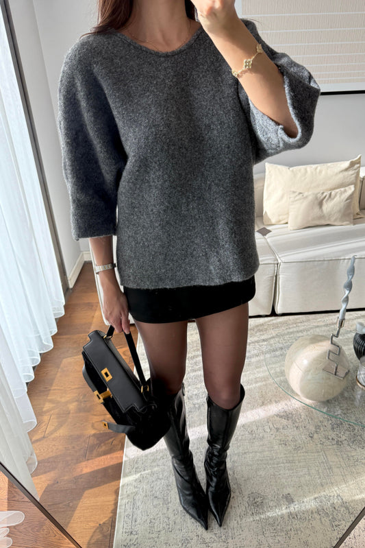 ARKASI DANTEL DETAYLI KAZAK