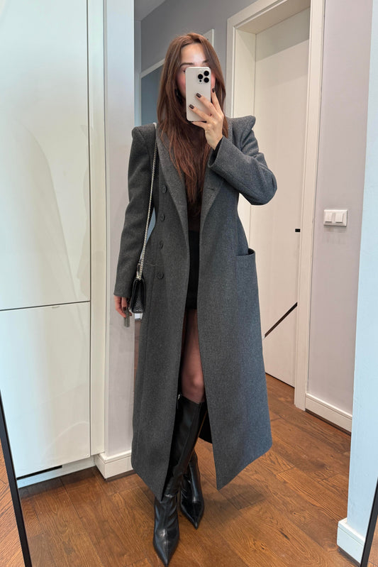 BELDEN OTURTMALI VATKALI KAŞE KABAN-ANTRASİT