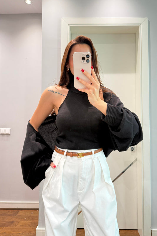 BOLEROLU İKİLİ TAKIM-SİYAH