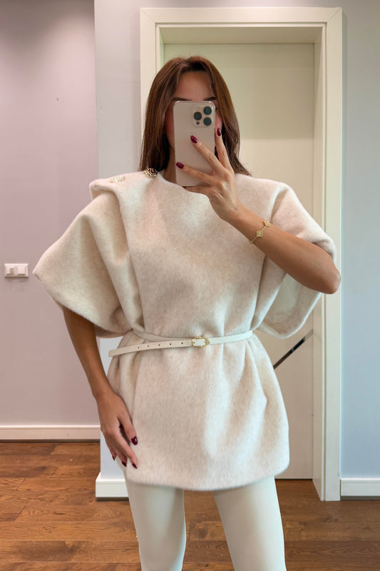 KAŞE PREMİUM KEMERLİ PANÇO-TAŞ