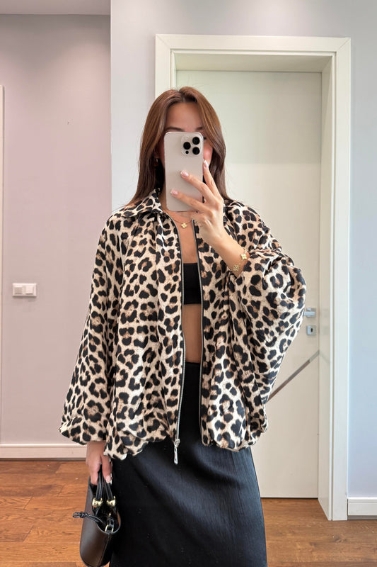 LEOPAR BOMBER SATEN CEKET