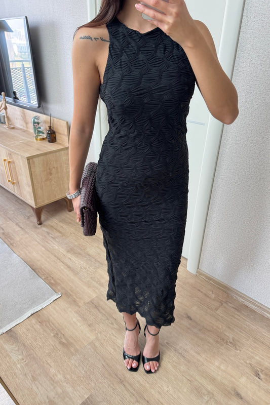 ORJİNAL MARKA SİYAH ASTARLI ELBİSE