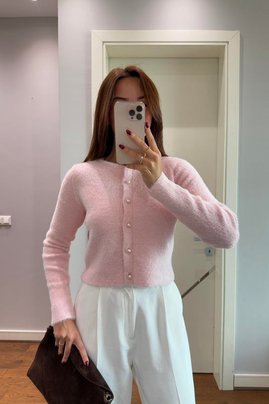 ORJİNAL MARKA YUMOŞ HIRKA-PEMBE